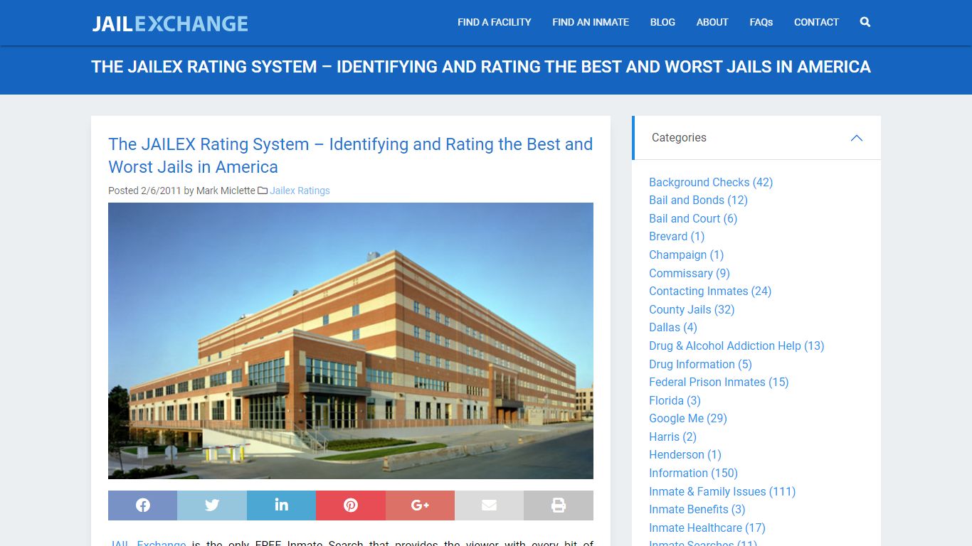 The JAILEX Rating System – Identifying and Rating the Best and Worst ...