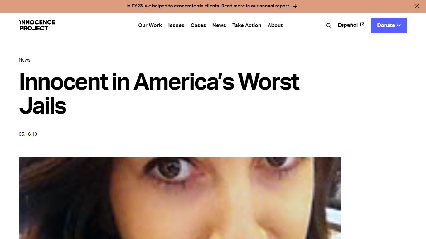 Innocent in America's Worst Jails - Innocence Project