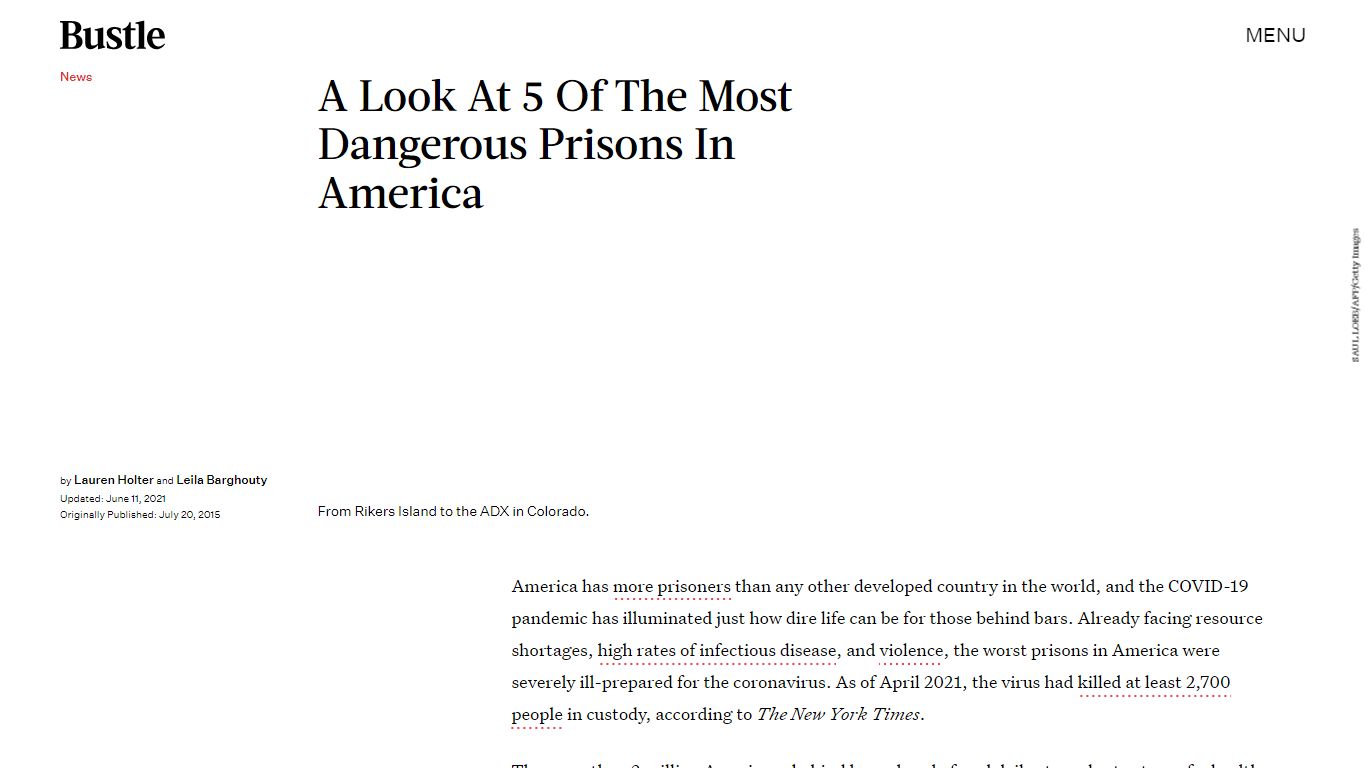 The Worst Prisons In America Will Give You Chills - Bustle